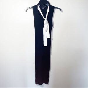 Lost Ink Ribbed Mock Turtleneck Knit sleeveless Dress size XXS